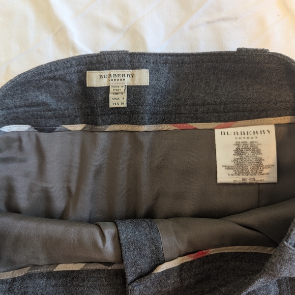 Burberry Grey Pencil Skirt - Picture 3 of 7